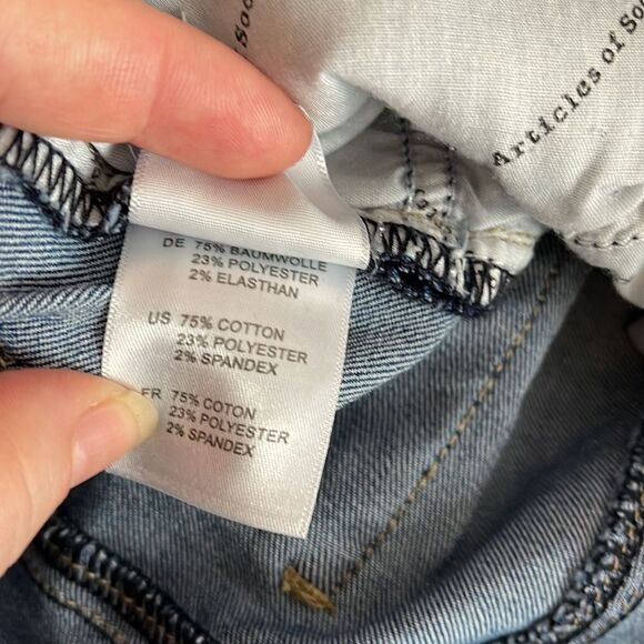 Articles Of Society Bridgette high rise split hem side bell bottom jeans flare - Picture 10 of 12